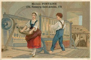 Maison Fontaine外贸卡，羊毛纺 作者 法语学校