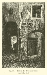 三个皇冠之家，rue Saint-Eloi 作者 法语学校