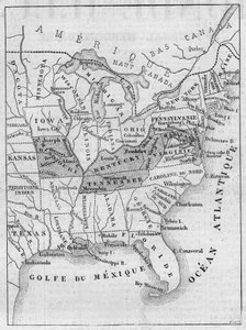 Map of Slavery in the United States 作者 法语学校
