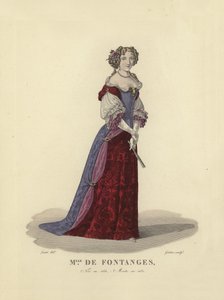 Marie Angelique de Scorailles，Fontanges公爵夫人，法国国王路易十四的情妇