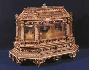 婚姻保险箱，1753年（象牙，珐琅，水晶和半宝石）