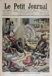 土耳其基督徒大屠杀，涵盖了Le Petit Journal 1909年5月2日的插图 作者 法语学校
