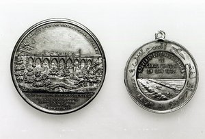 纪念1869年苏伊士运河开放的奖章（金属） 作者 法语学校