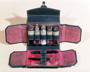 医疗案件与仪器和药品，19世纪初 作者 法语学校