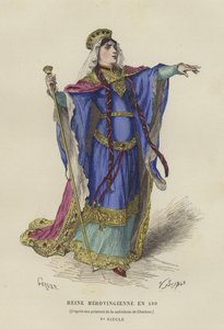 Merovingian女王，480 作者 法语学校