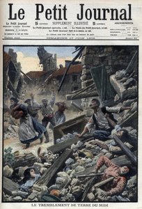 法国东南部的米迪地震--6月27日的 "小报"。 作者 法语学校