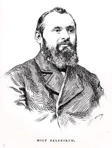 米利-阿列克谢耶维奇-巴拉基列夫（1837-1910），插图来自阿尔伯特-苏比斯的《俄罗斯音乐史》，在巴黎出版。 作者 法语学校