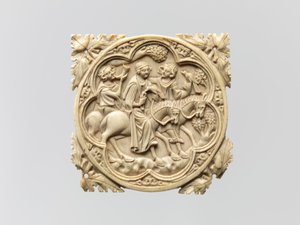 带猎鹰队的镜箱，1330-1-60年 作者 法语学校