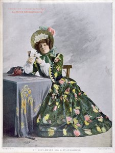 Mily-Meyer小姐扮演Le Normand小姐，1899年（typogravure） 作者 法语学校