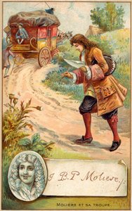 Moliere, French playwright (chromolitho) 作者 法语学校