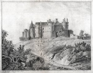 Montargis Castle. (drawing 作者 法语学校