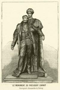 Monument to assassinated French President Sadi Carnot (engraving) 作者 法语学校