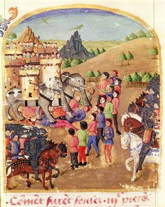 1335年第二十三集来自战争大象，来自Vie dAlexandre le Grand 作者 法语学校