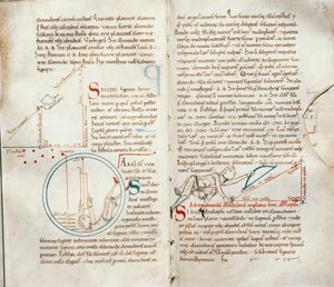 来自Traite dAstronomie的235 f.32＆33 Geometry女士 作者 法语学校