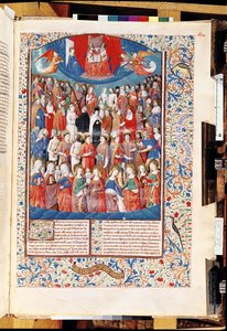 246 f.406r天堂女士，来自Hippo圣奥古斯丁的De Civitate Dei（354-430） 作者 法语学校