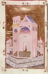 292 Tome 3 fol.214v耶路撒冷圣殿，来自Nicolas de Lyre的Postilles sur la Bible 作者 法语学校
