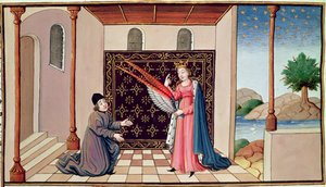 3045年女士哲学女士向Boethius提供了能让他的思绪高空飞翔的翅膀 作者 French School