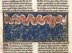 Ms 320 Fol.192r Planets，来自 Thomas van Cantimpre (1201-72) 的“De Natura rerum”（牛皮纸） 作者 法语学校