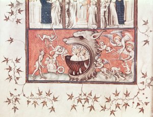 Ms Fr 22912 Fol.2v Detail of Hell, from 