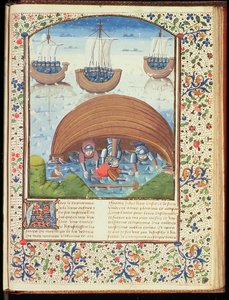 亨特女士371 f.147r来自王子堕落的塞琉古的命运，作者：Giovanni Boccaccio（1313-75）1467 作者 法语学校