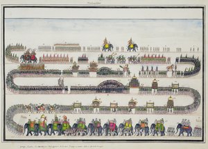 Muharram Ceremony，Faizabad，1772年出版于The Gentil Album，于1774年出版 作者 法语学校