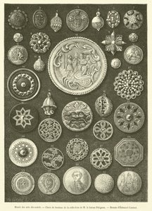 Musee des arts decoratifs, Choix de boutons (engraving) 作者 法语学校