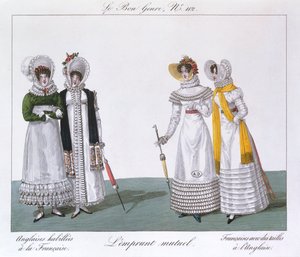 相互借用，来自Le Bon Genre系列的版，第1810页 作者 法语学校