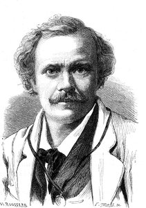 纳达尔（Gaspard Felix TOURNACHON）（1820-1910 年），法国作家、漫画家、飞行员和摄影师。1867 年雕刻 作者 法语学校