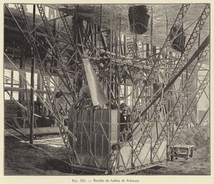 Nacelle du ballon de Schwarz (engraving) 作者 法语学校