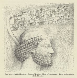 Naksh-i-Rustem，大流士之墓，卫兵队长 作者 法语学校