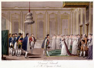 Napoleon asks Marie Louise in marriage to the Impress of Austria - in “” Précis historique de la guerre entre la France et l