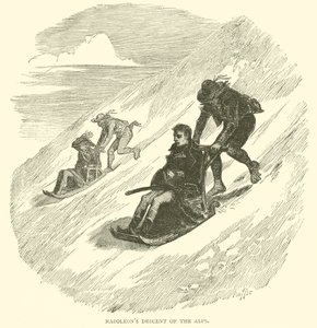 拿破仑下山的阿尔卑斯山（雕版画 作者 法语学校