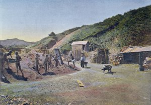 位于新喀里多尼亚东海岸的镍矿，由Gillot雕刻，1900年 作者 法语学校