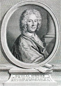 Nicolas Bernier (1665-1734)，由Etienne Fiquet (1719-94)雕刻（雕刻）。 作者 法语学校