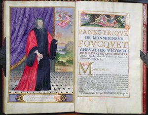 Nicolas Fouquet（1615-80）插图来自Puget de la Serre，我们世纪杰出人物的Panegyrics，1655 作者 法语学校