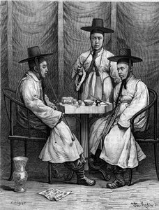 贵族Coreens。雕刻在《青年报》上。 作者 法语学校