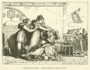 Nuccia bat la sorciere（雕刻） 作者 法语学校