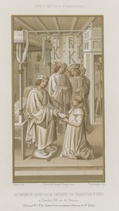 Octavian de Saint Gelais展示了他对Ovid的翻译 作者 法语学校