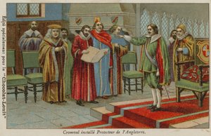 1653年，奥利弗·克伦威尔（Oliver Cromwell）宣誓就任英格兰，苏格兰和爱尔兰的保护者 作者 法语学校