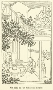 我们修剪和调整模具（雕刻） 作者 法语学校