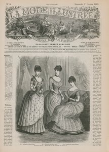 来自La Mode Illustree的页面，1885年 作者 法语学校