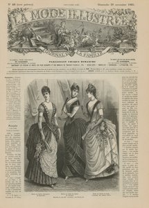 来自La Mode Illustree的页面，1885年 作者 法语学校