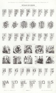 来自 Vignettes Typographiques 的页面（雕刻） 作者 法语学校