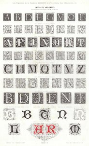 来自 Vignettes Typographiques 的页面（雕刻） 作者 法语学校