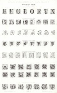 来自 Vignettes Typographiques 的页面（雕刻） 作者 法语学校