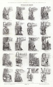 来自Vignettes Typographiques的页面（雕刻）。 作者 法语学校