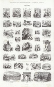 来自Vignettes Typographiques的页面（雕刻）。 作者 法语学校