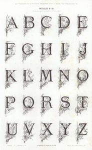 来自 Vignettes Typographiques 的页面（雕刻） 作者 法语学校