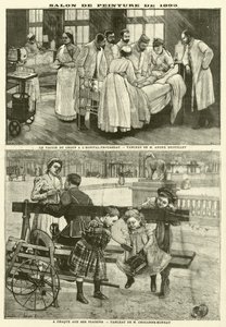 1895年巴黎沙龙上展出的画作（雕刻）。 作者 法语学校