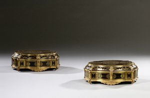 一对路易十四棺材，约1700-15年 作者 法语学校